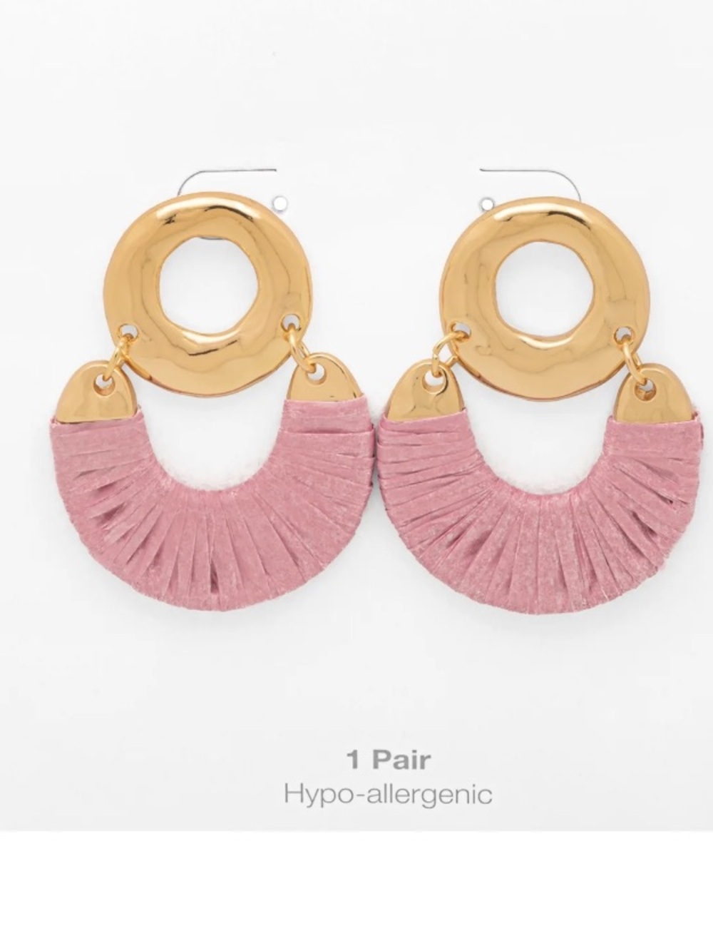 Gold Hoop Drop Earrings